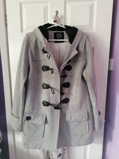 Ladies Grey Duffle Coat Size