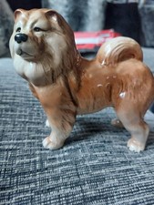 Vintage Melba Ware ceramic Chow Chow Dog Figurine 5" tall