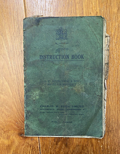 Atco instruction book for - instruction,