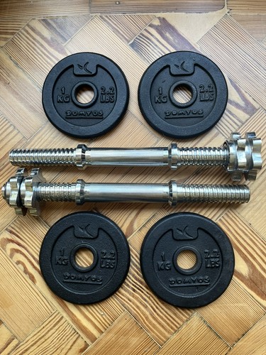Domyos dumbbells cast iron - &,