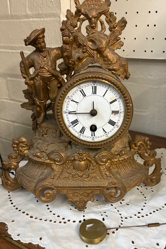 Antique clock 19th - antique,