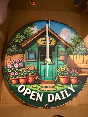 Potting shed open daily - , metal