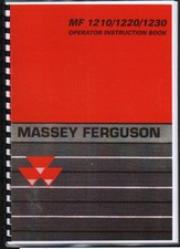 Massey Ferguson 1210/1220/1230 Compact Tractor Operator Instruction Manual Book