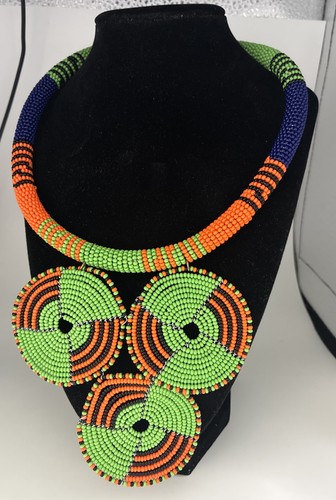 Kovi green orange beaded - kovi,