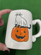 Rae Dunn Halloween Ghost Cat &
