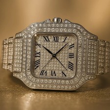 Men's Luxury Iced Out Roman