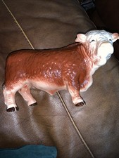 Vintage Melba Ware England Hereford Bull Figurine