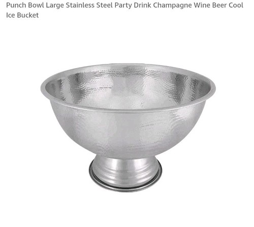 Stainless steel punch bowl - stainless,