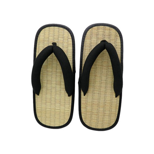 Wicker sandals sleek black - wicker,