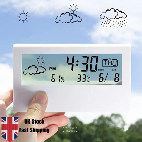 Rectangular digital clock - rectangular, on