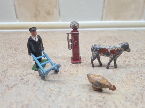Vintage lead farm yard - vintage, animals