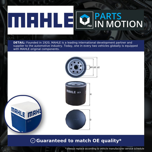 Oil filter oc5 - oc5, mahle