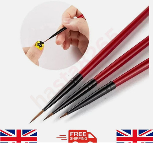 3pcs liner brush fine nail - 3pcs,