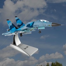 1/100 Scale Aircraft SU-30 Fighter Collectables Ornaments for Office Decor