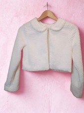 Fiorella Girls White Faux Fur