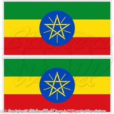 Ethiopia ethiopian flag 110mm - ethiopian,