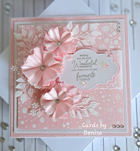 Handmade luxury pink floral - 8",