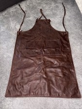 Genuine Leather Apron with Pockets Cowhide Canvas/ Butchers chefs Waiting Staff