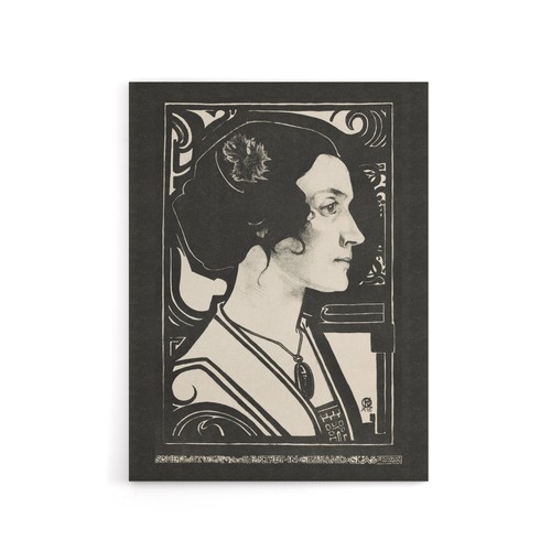 Woman stained glass sketch - stained,
