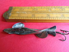 AN ANTIQUE GEENS PATENT SPIRAL MINNOW LURE RARE LARGE 3" BODY LENGTH SIZE