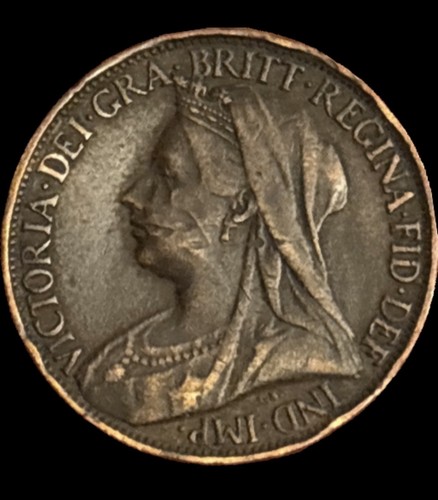 1897 queen victoria farthing - queen, 1