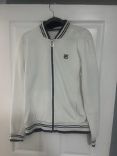 Fila Settanta Track Top in White. Size Large