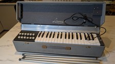 Vintage Lorenzo Electric Chord Organ Keyboard w/ Case & Stand Legs 1960s