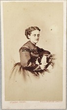 CDV SEATED LADY BY LAING SHREWSBURY WELLINGTON SHROPSHIRE ANTIQUE PHOTO FASHION