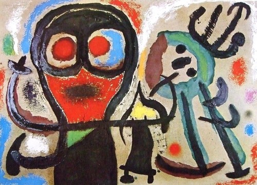 Joan miro mounted vintage - joan,