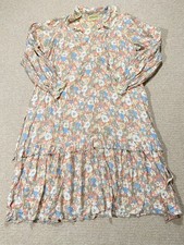 Vintage 70s Bourgeois Dress Womens Size 16 UK Carnaby Street London Flowing