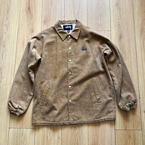 Stussy coach jacket brown - jacket,