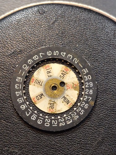 Enicar date and day wheels - date,