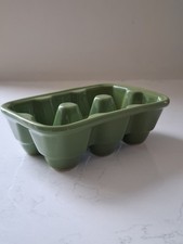 Green Glazed Ceramic Egg Holder 