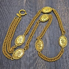 CHANEL Gold Plated CC Logos