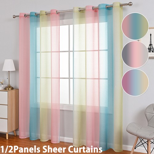 Gradient voile curtains living - gradient,