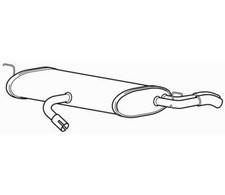Rear Exhaust Silencer Back Box