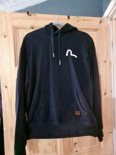 Black evisu hoodie size - hoodie, large