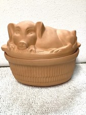 Vtg Terracotta Pig Pot Roaster