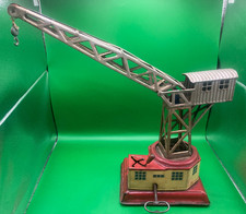 TINPLATE CLOCKWORK MECHANICAL DOCK CRANE C1945/49 MADE IN GERMANY U.S. ZONE 