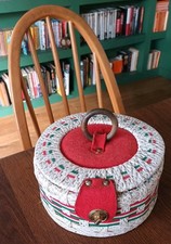 Vintage Round Sewing Box