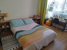 IKEA wooden double bed frame - no mattress included 