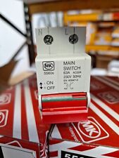 MK 5560s 63A Double Pole Main Switch Isolator 2 Module Switch Disconnector New