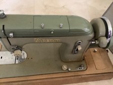 vintage Viceroy sawing machine in case and wooden base