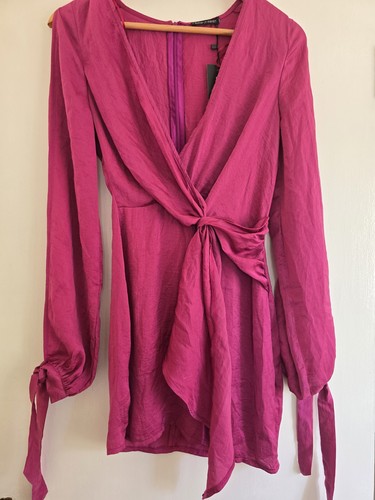 Saw first fuchsia satin - fuchsia,