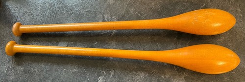Pair vintage wooden indian - of,