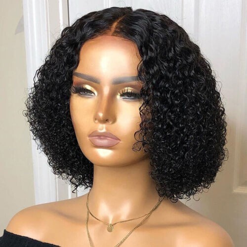 Wigs curly human hair - curly,