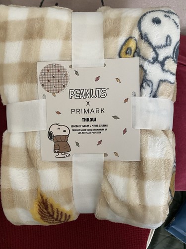 Peanut snoopy fleece throw - peanut,