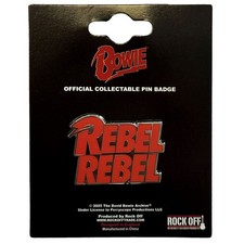 David Bowie Pin Badge Rebel