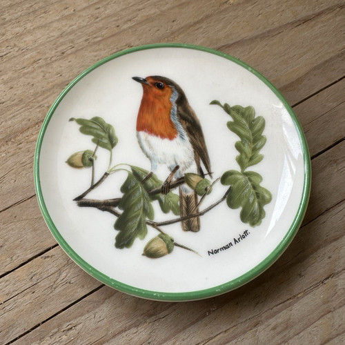 Coalport bone china robin - bone, bird
