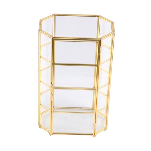 Glass jewelry box vanity - glass,